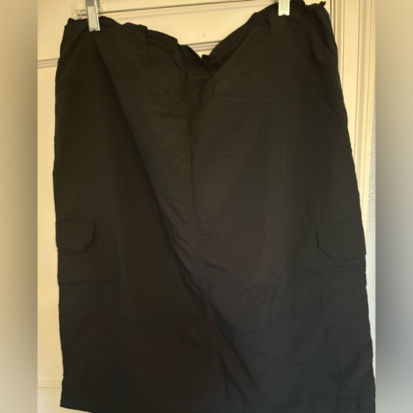 Black Old Navy high waisted utility midi skirt quick dry drawstring waist - Picture 5 of 5